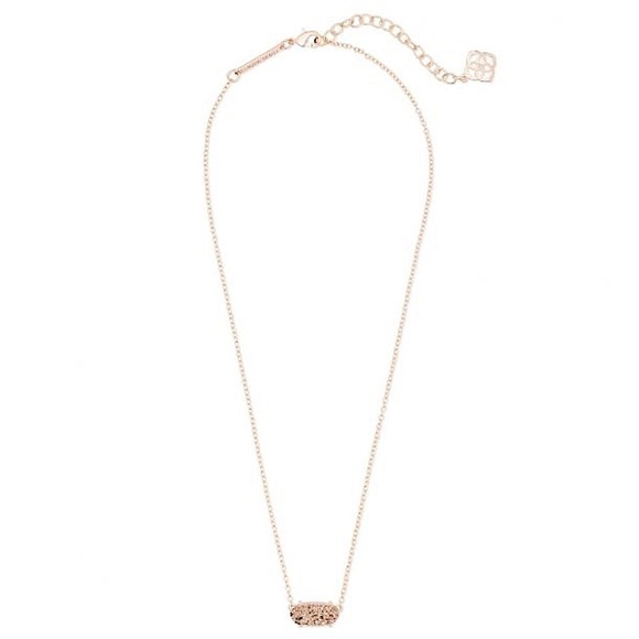 KENDRA SCOTT • Ever Rose Gold Drusy Pendant Necklace - Picture 3 of 9